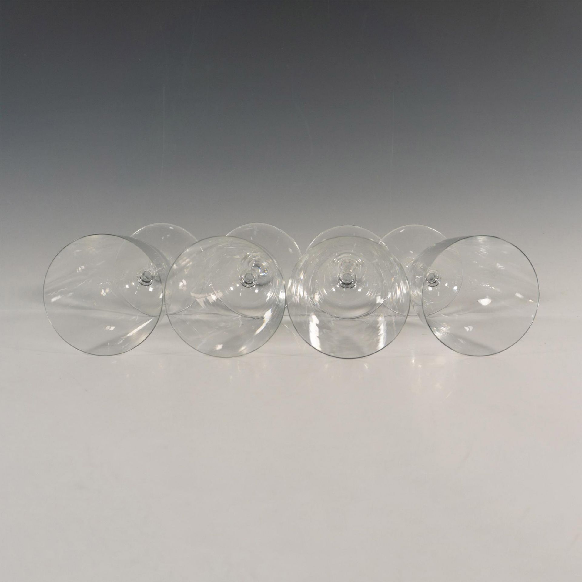 4pc Baccarat Crystal Water Goblet Glasses - Image 3 of 3