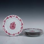 6pc Limoges Plates, Confrerie des Chevaliers du Tastevin