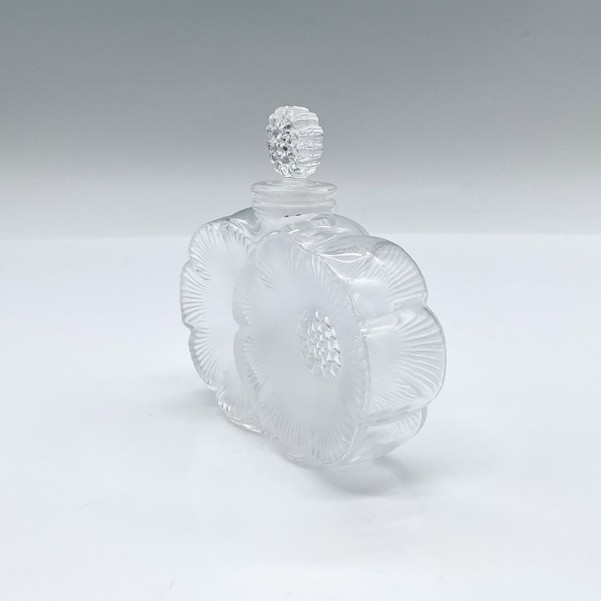 Lalique Glass Perfume Bottle, Deux Fleurs - Bild 2 aus 3