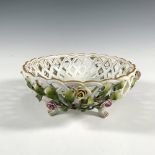 Von Schierholz Porcelain Reticulate Footed Bowl