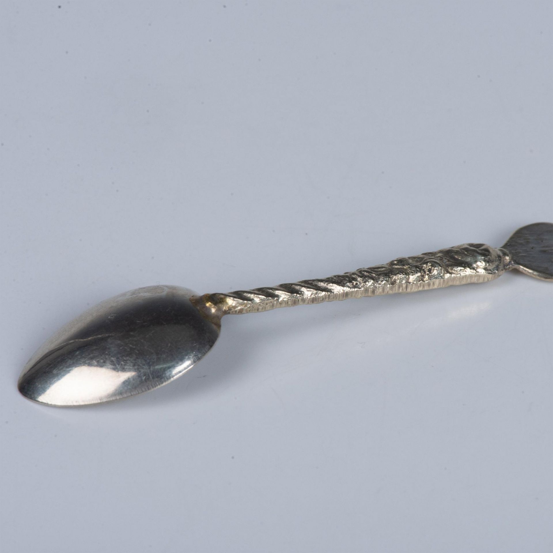 13pc Demitasse Spoons with Deity Heads and Shell Motif - Image 6 of 6