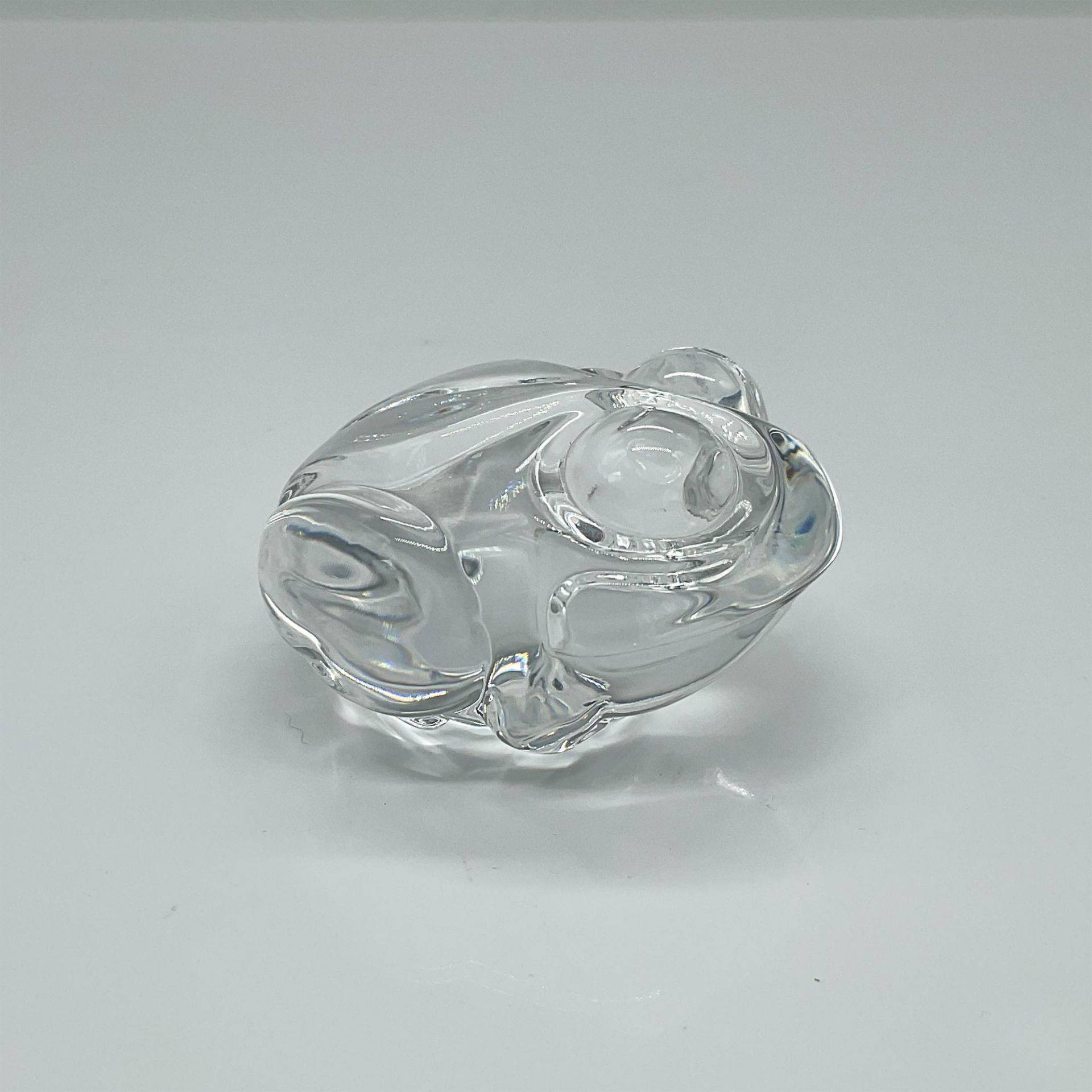 Steuben Glass Crystal Animal Hand Cooler, Frog