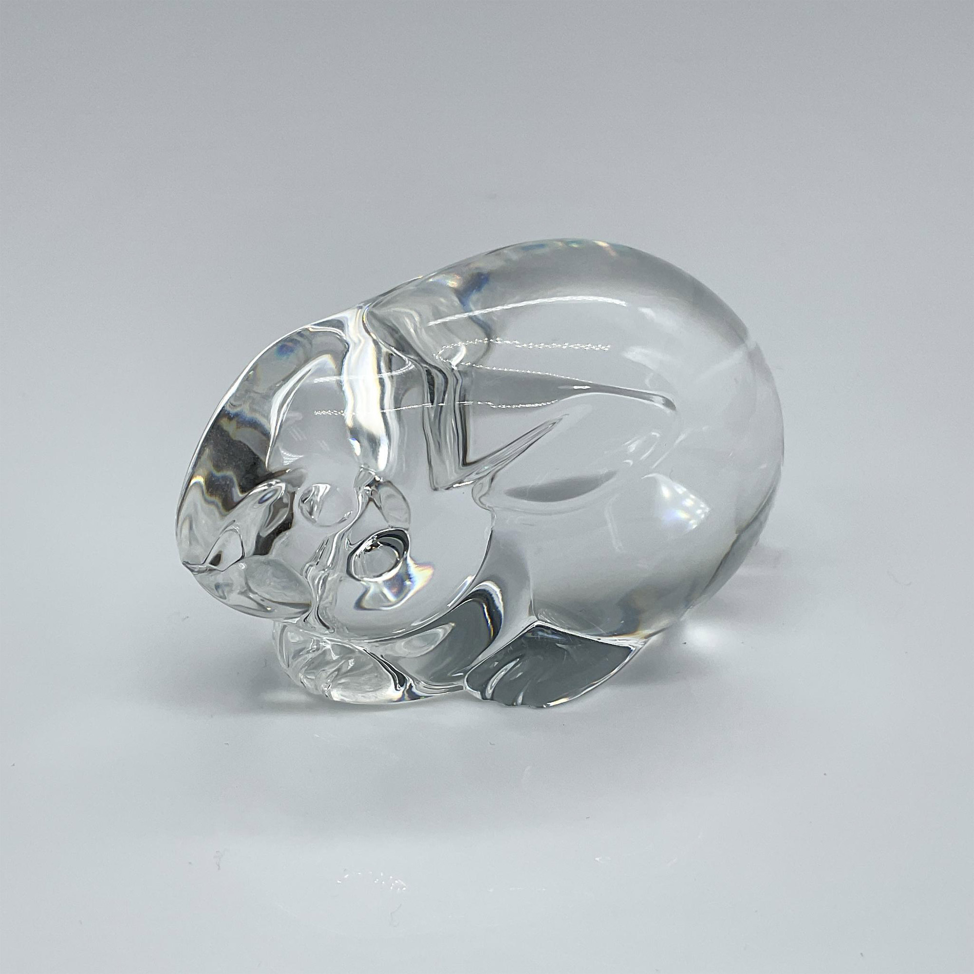 Steuben Glass Crystal Rabbit Hand Cooler - Image 2 of 3