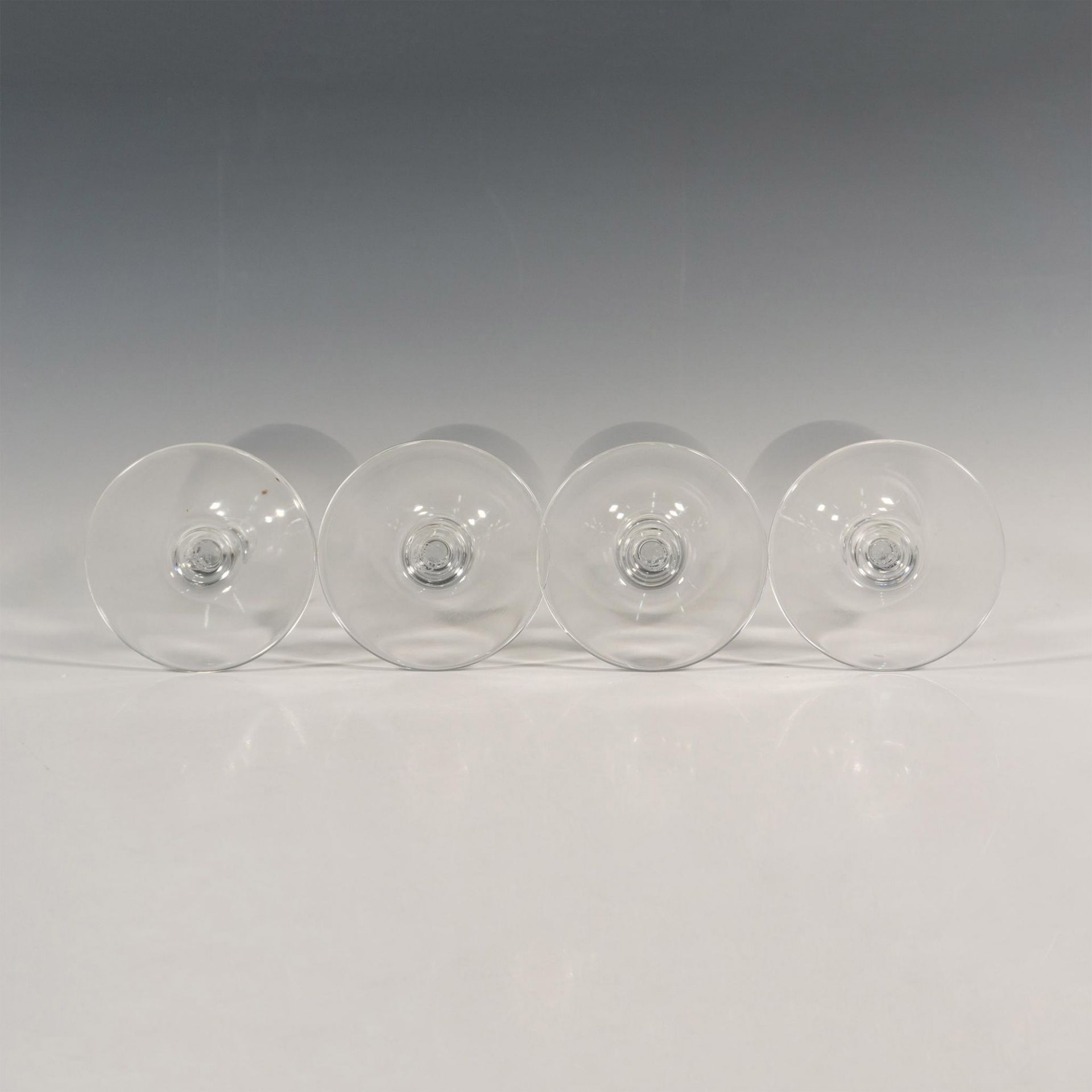 4pc Baccarat Crystal Water Goblet Glasses - Image 2 of 3