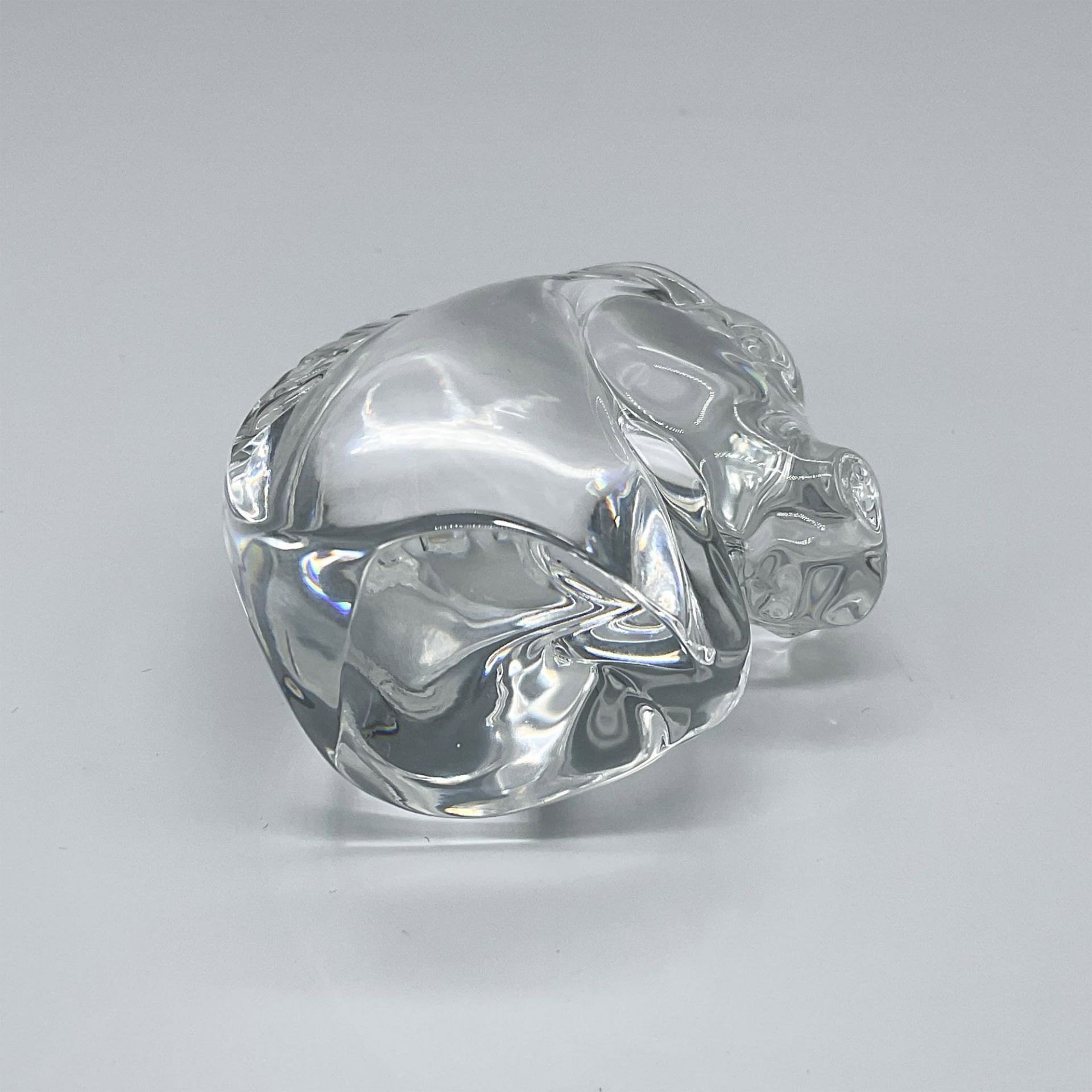 Steuben Glass Crystal Hand Cooler, Horse Head - Image 3 of 3