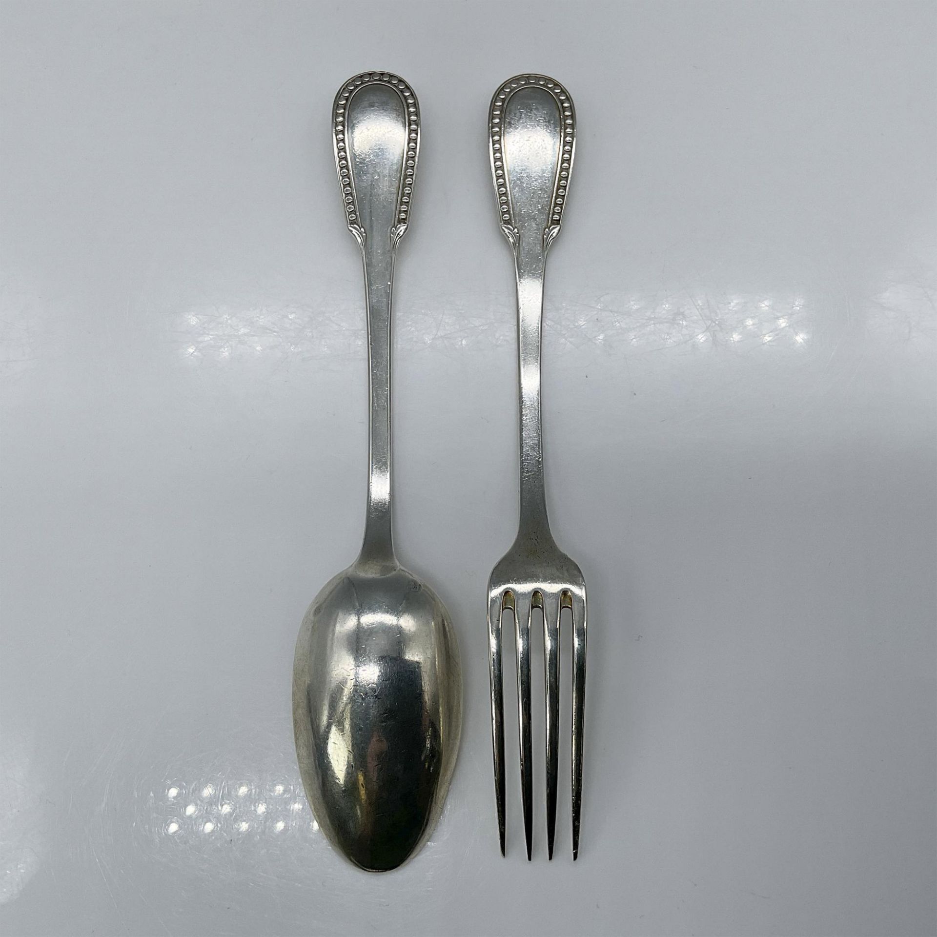 2pc Sterling Silver Spoon and Fork - Bild 2 aus 3