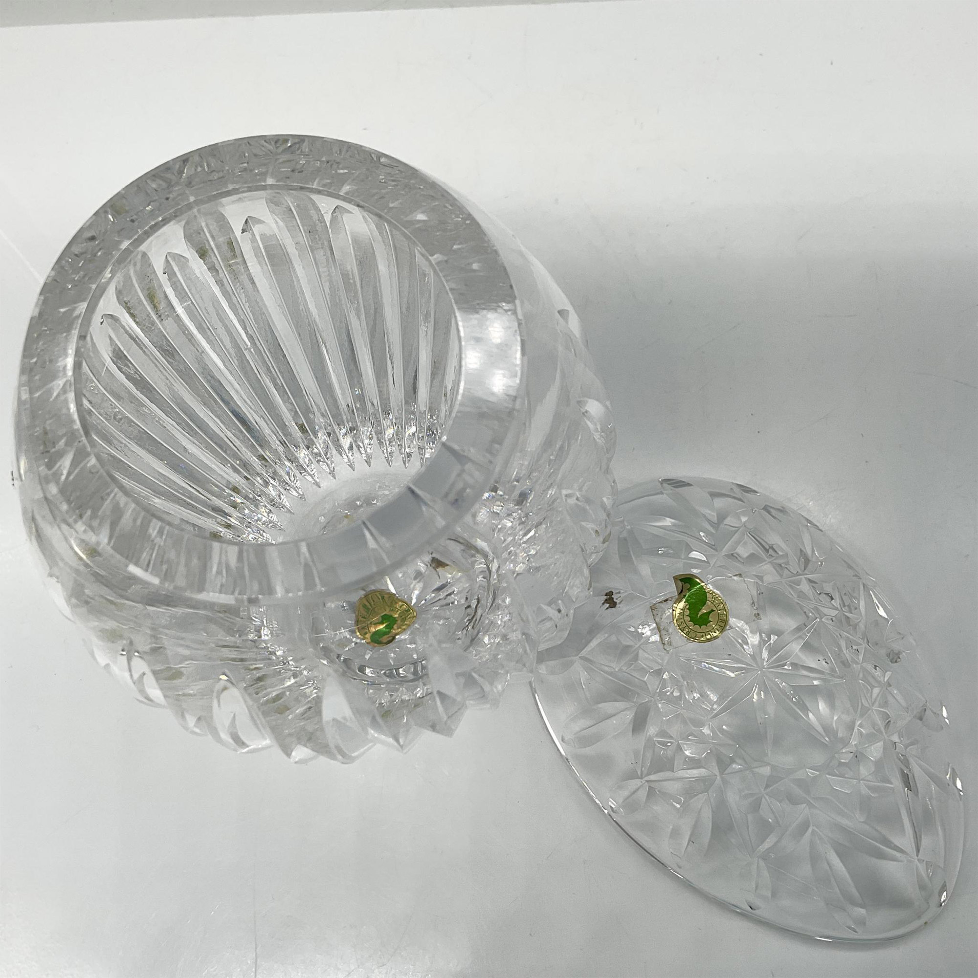 2pc Waterford Crystal Vase and Nut Dish - Image 3 of 3