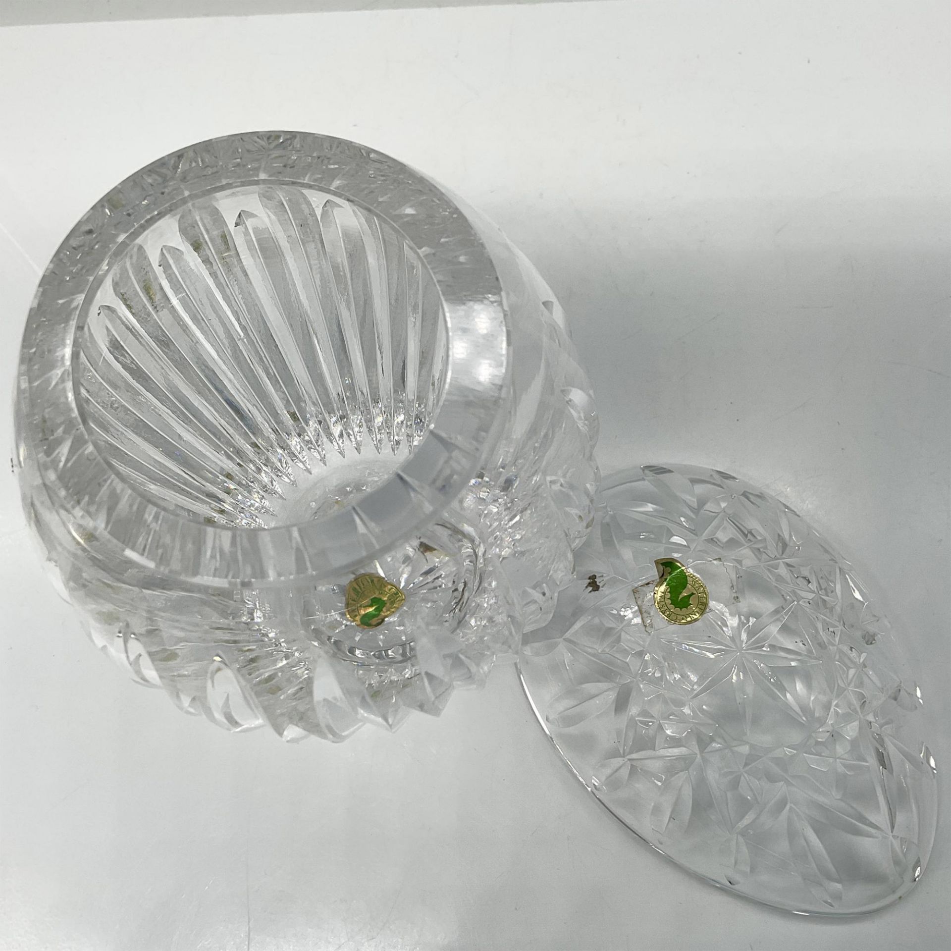 2pc Waterford Crystal Vase and Nut Dish - Bild 3 aus 3