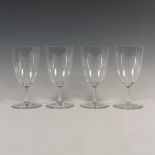 4pc Baccarat Crystal Water Goblet Glasses