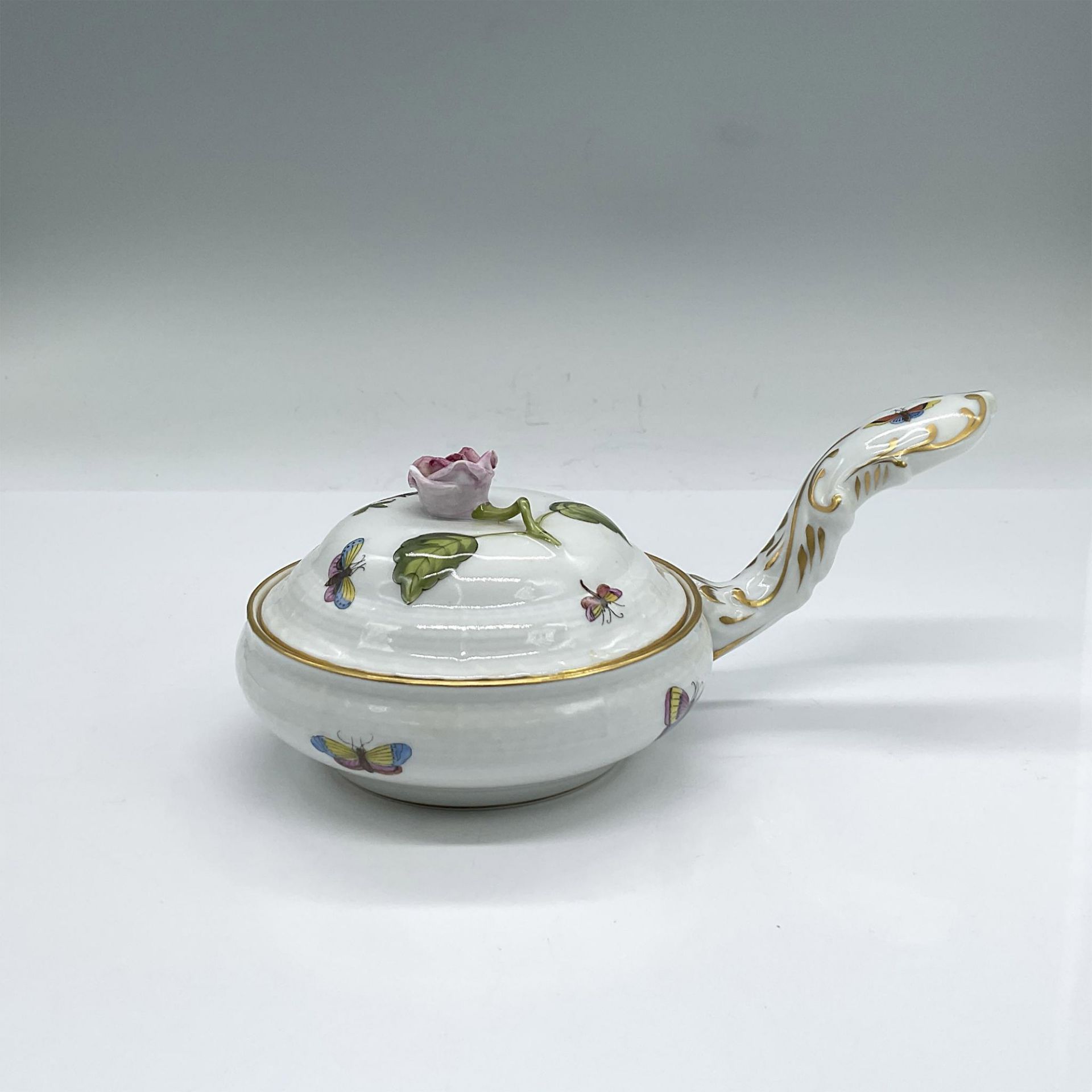 Herend Porcelain Patty Pan, Flowers and Butterflies