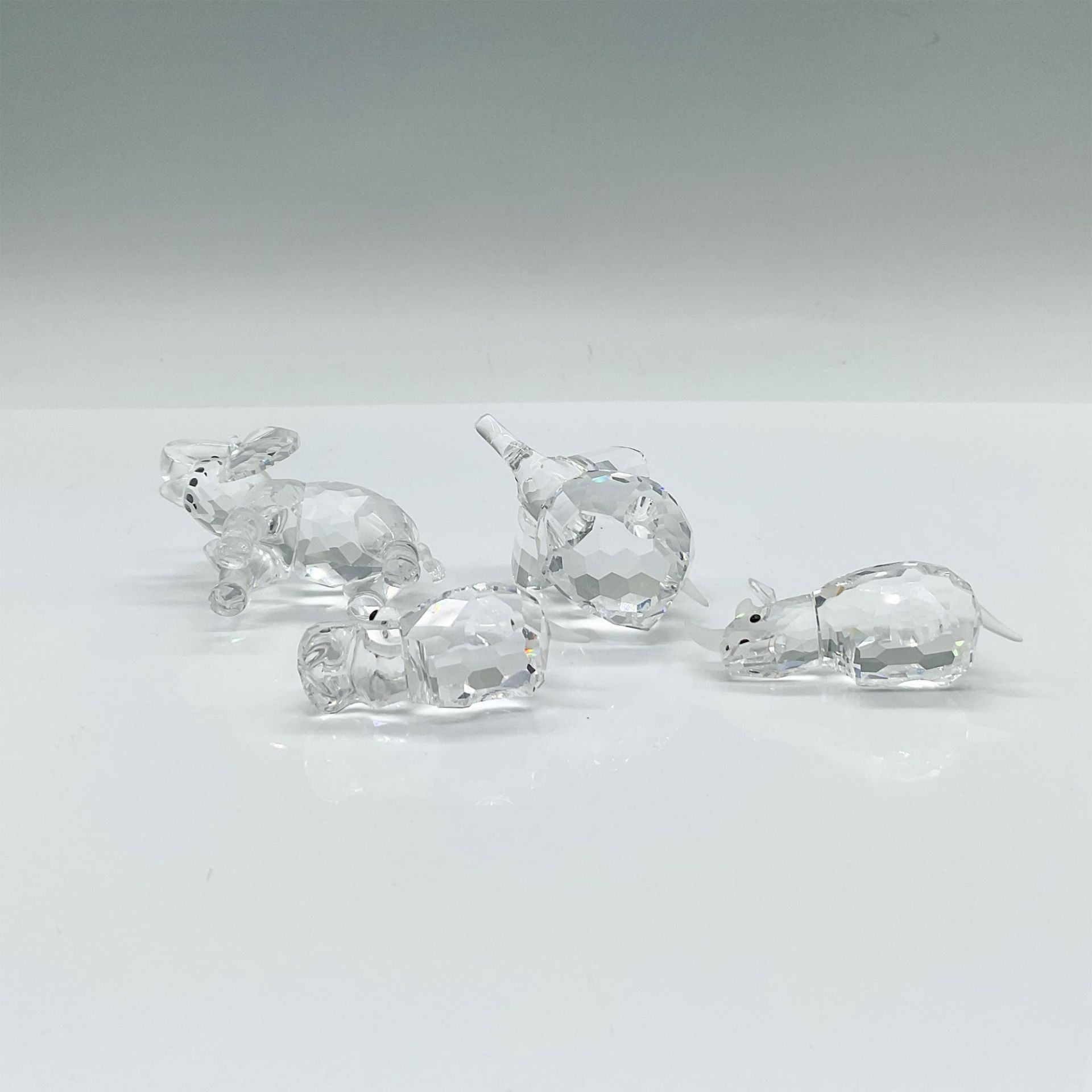 4pc Swarovski Crystal African Animal Figurines - Image 3 of 3