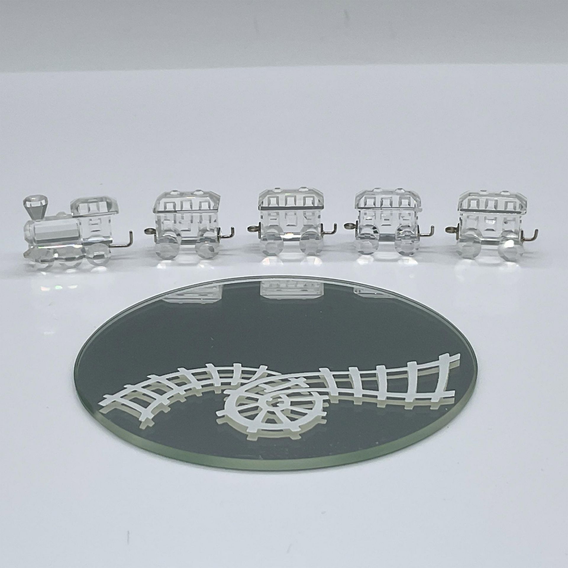 6pc Swarovski Crystal Figurines, Mini Train Set - Image 2 of 3