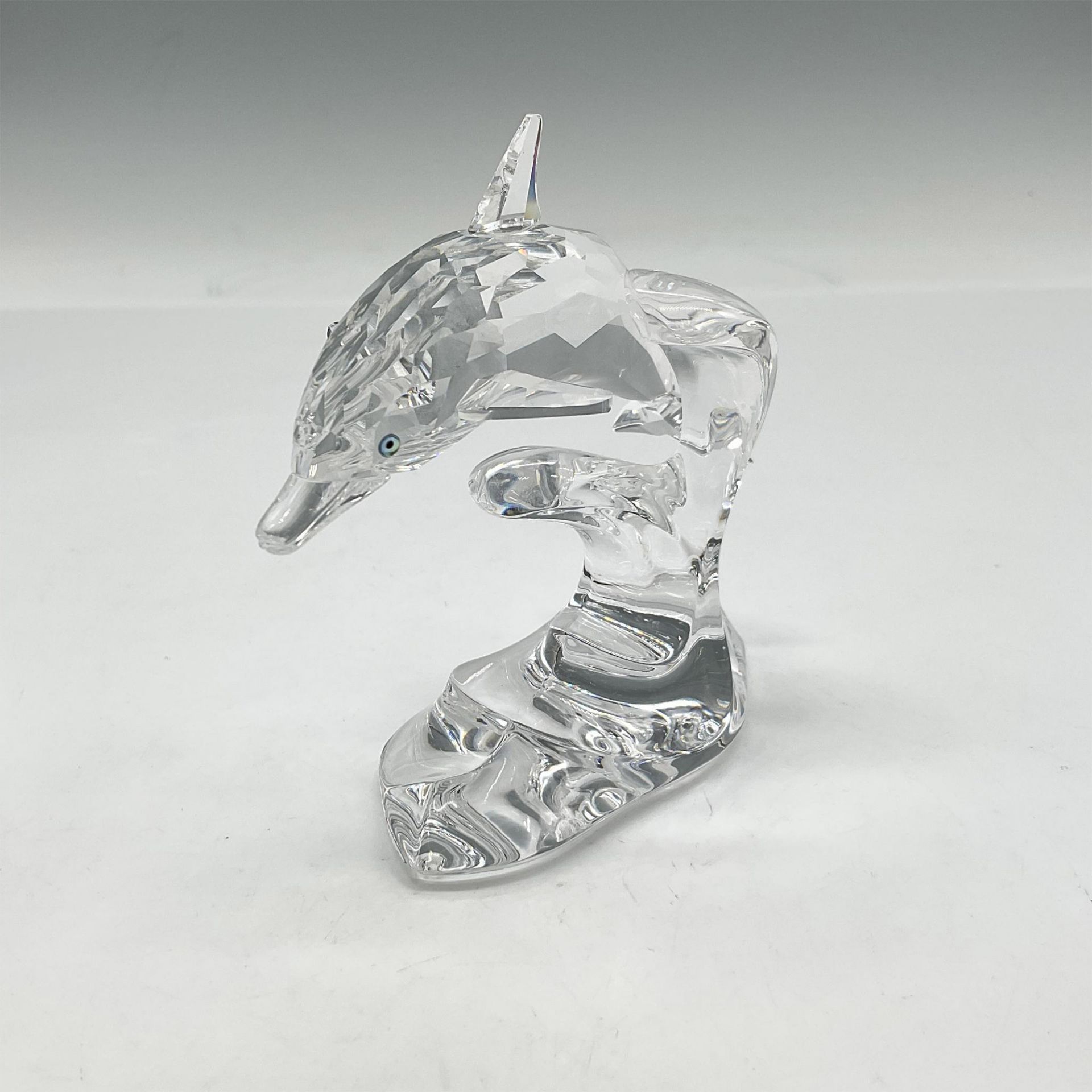 Swarovski Crystal Figurine, Dolphin on a Wave