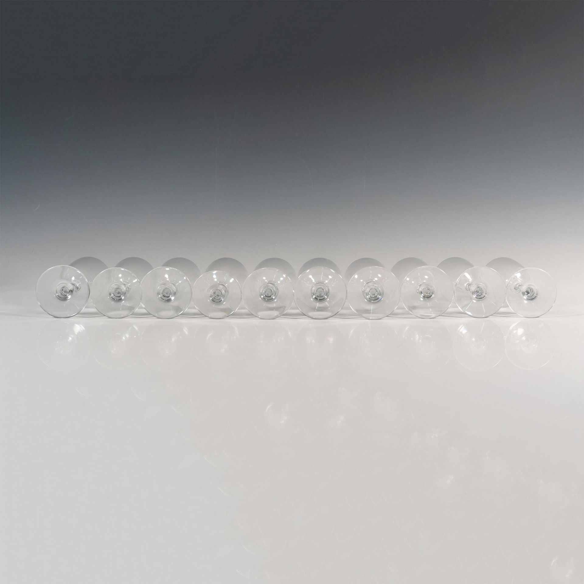 10pc Baccarat Crystal Sherry Glasses - Bild 2 aus 3