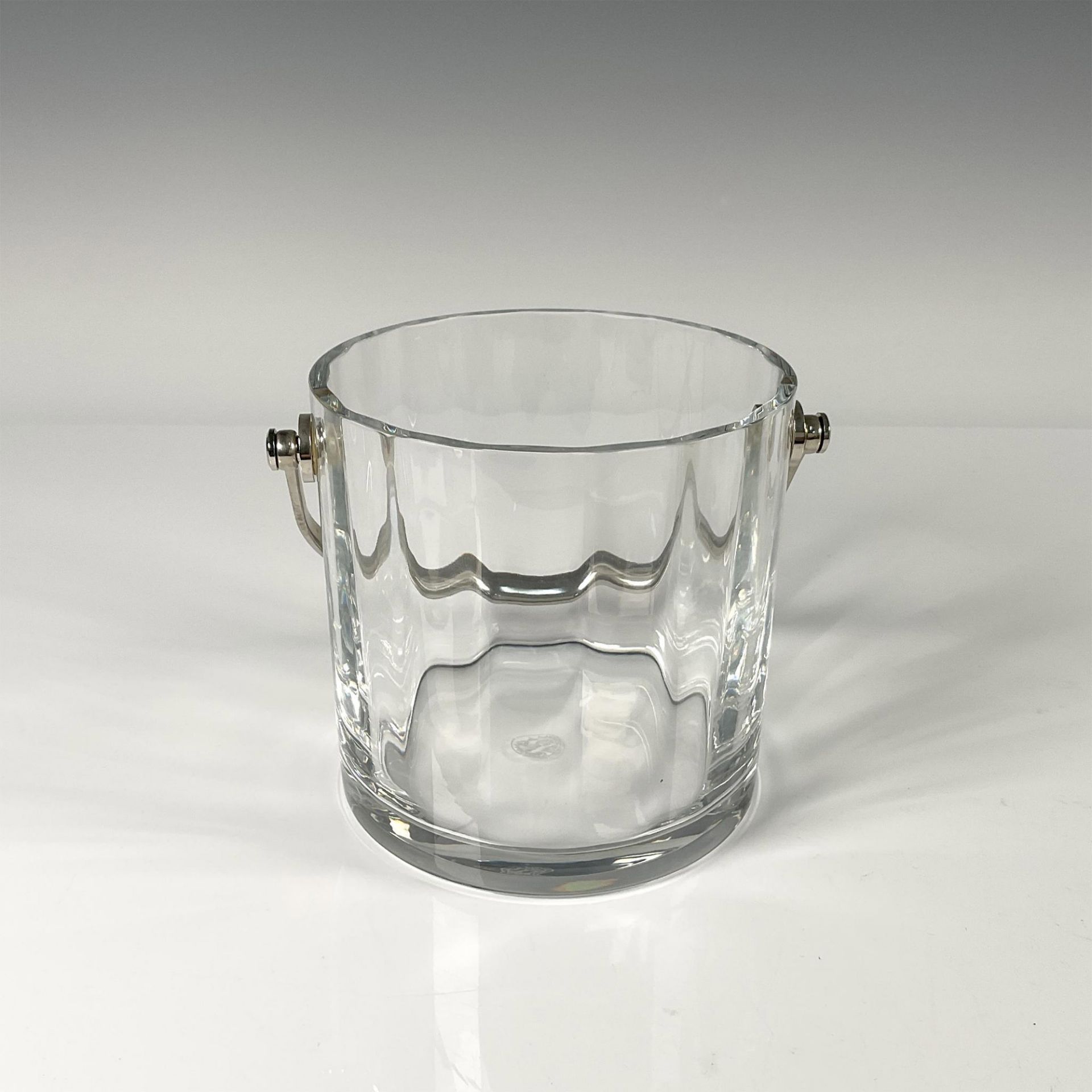 Baccarat Crystal Ice Bucket with Silver Handle - Image 2 of 4