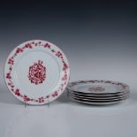 6pc Limoges Plates, Confrerie des Chevaliers du Tastevin