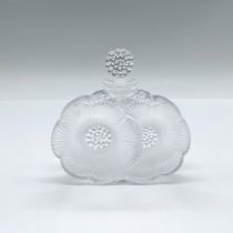 Lalique Glass Perfume Bottle, Deux Fleurs