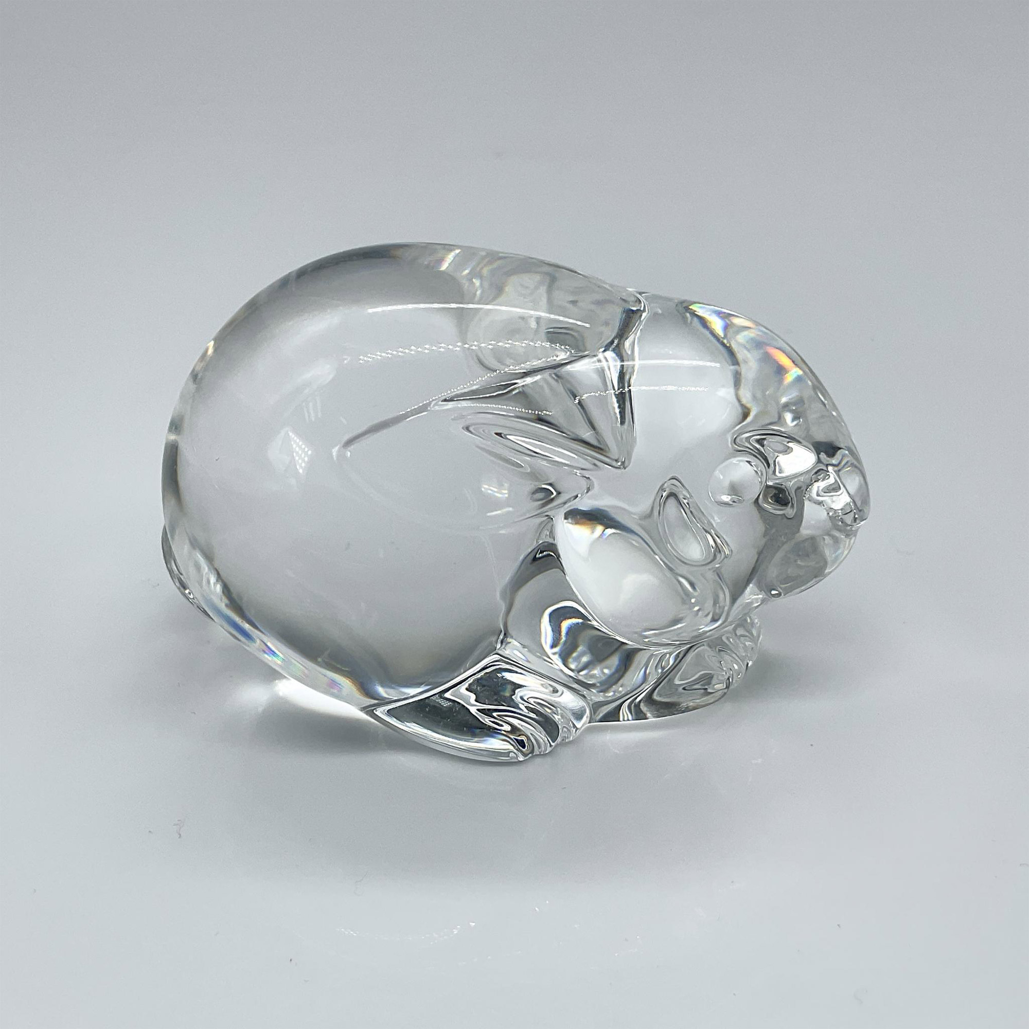 Steuben Glass Crystal Rabbit Hand Cooler