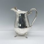 Vintage Crescent Silver-Plated Water Pitcher