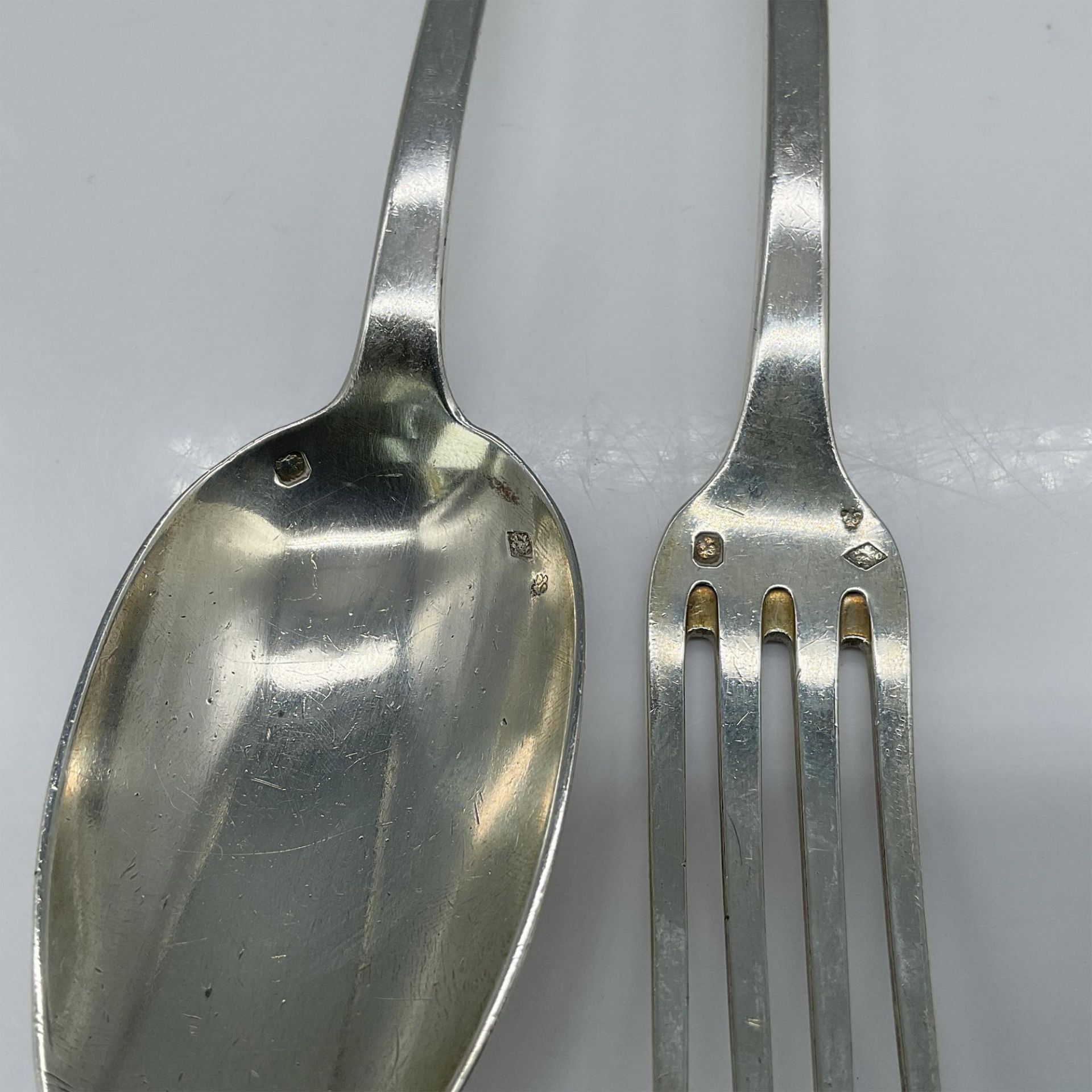 2pc Sterling Silver Spoon and Fork - Bild 3 aus 3