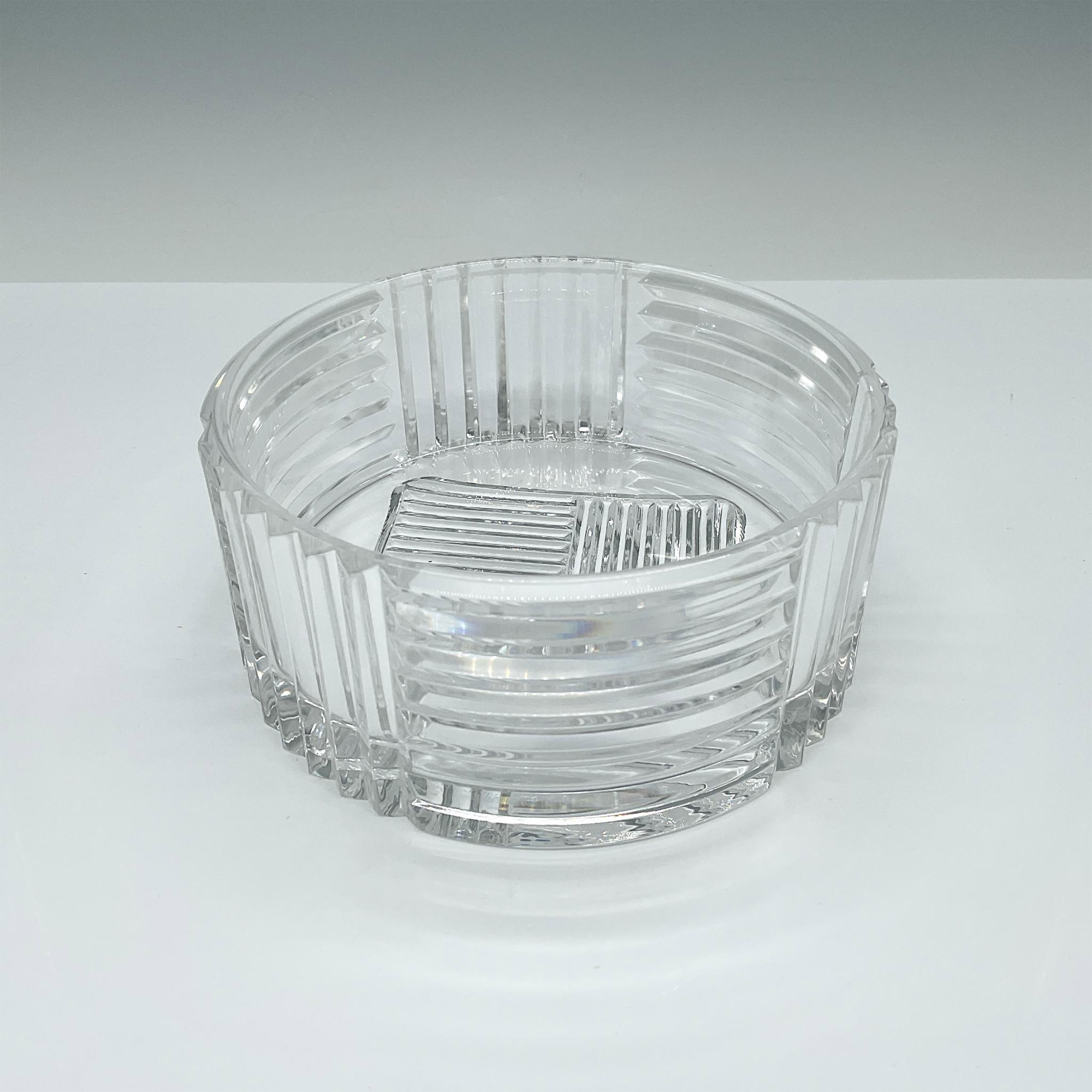 Val St. Lambert Crystal Bowl, Laslo Pattern - Image 2 of 3