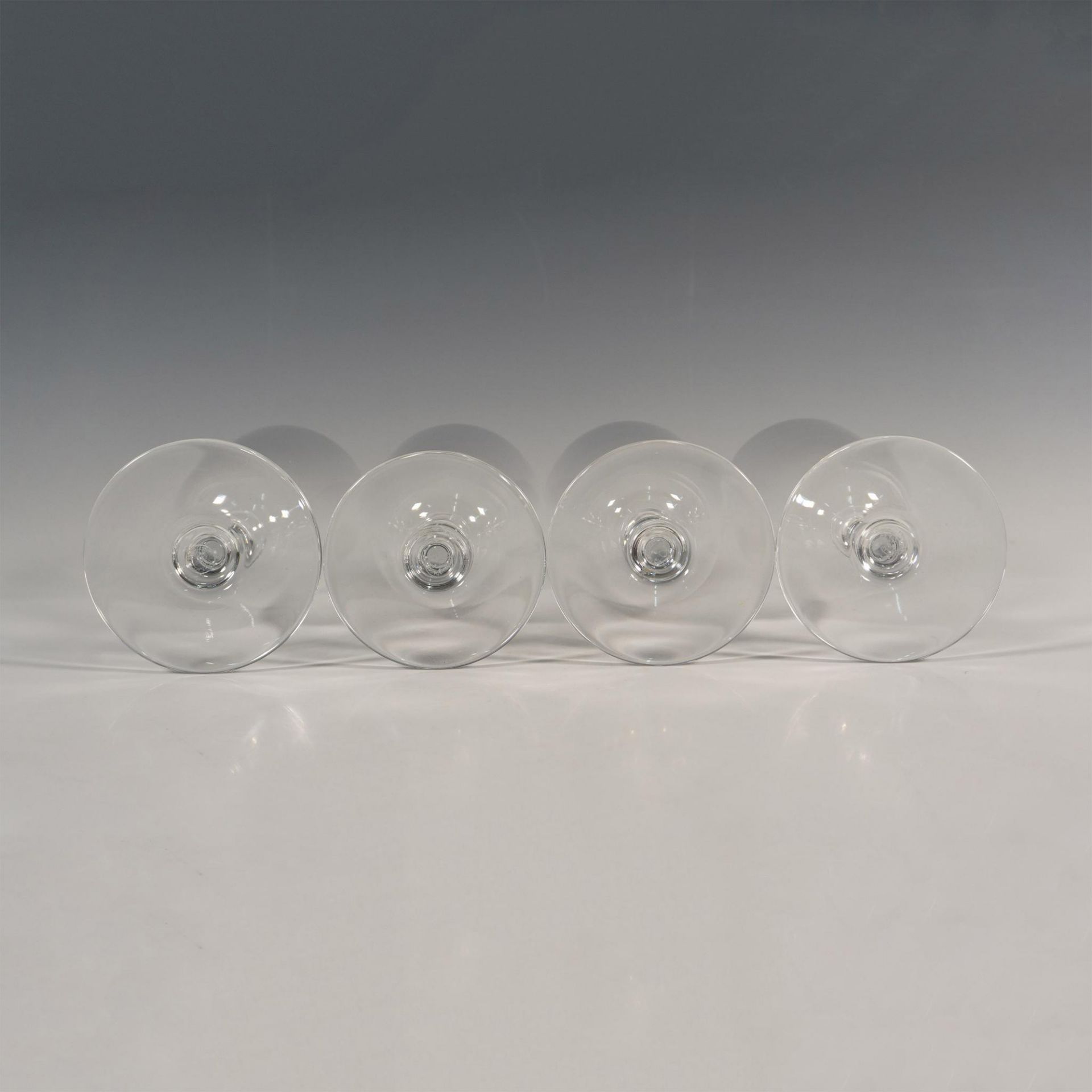 4pc Baccarat Crystal Water Goblet Glasses - Image 3 of 3