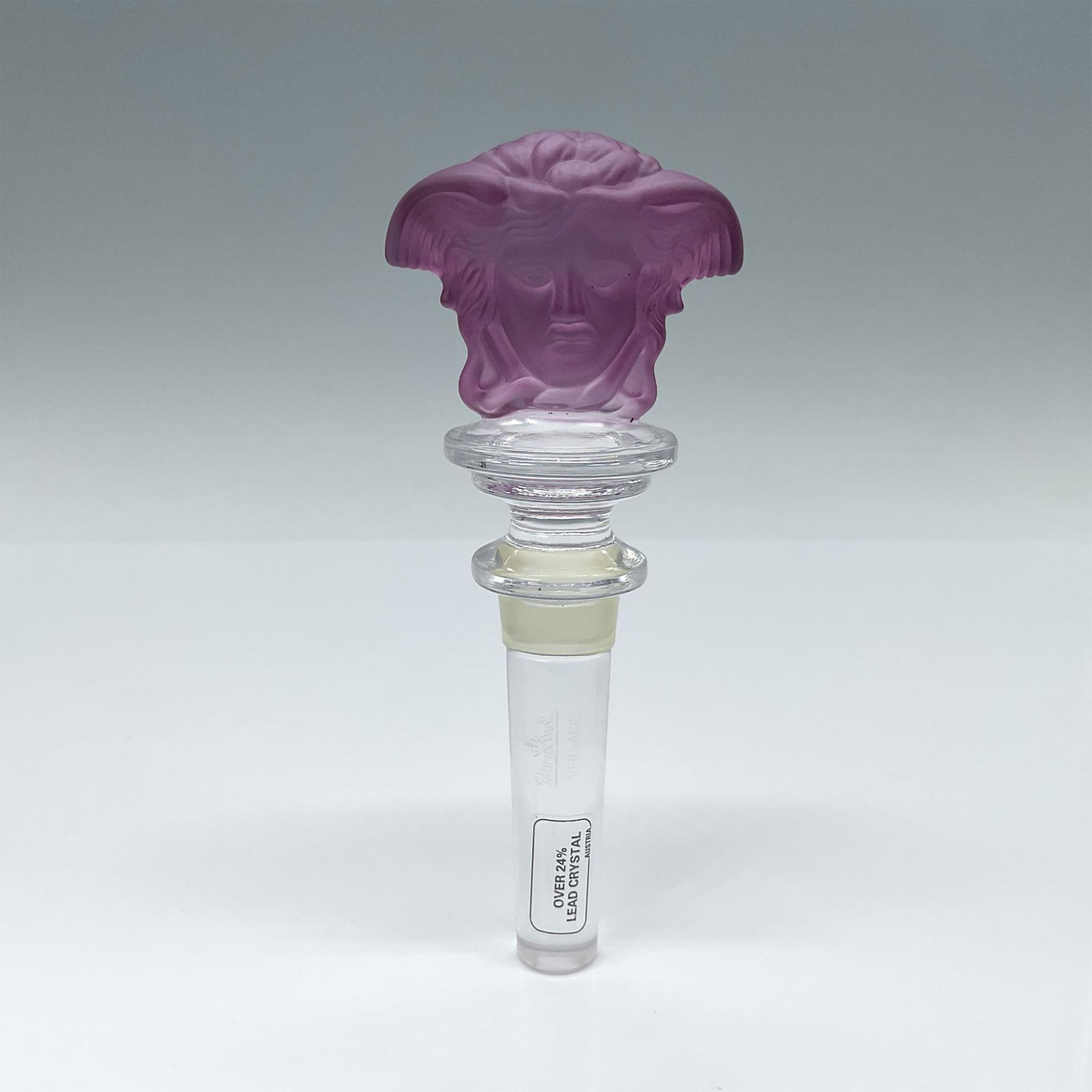 Rosenthal Versace Medusa Head Bottle Stopper, Purple - Bild 2 aus 3