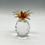 Swarovski Crystal Figurine, Large Pineapple Gold Hammered