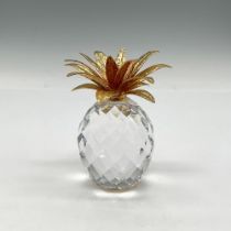 Swarovski Crystal Figurine, Large Pineapple Gold Hammered