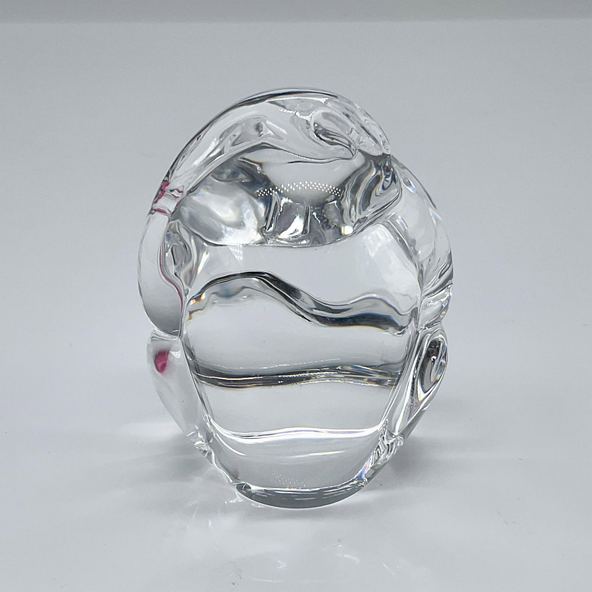 Steuben Glass Crystal Hand Cooler, Monkey - Image 2 of 3