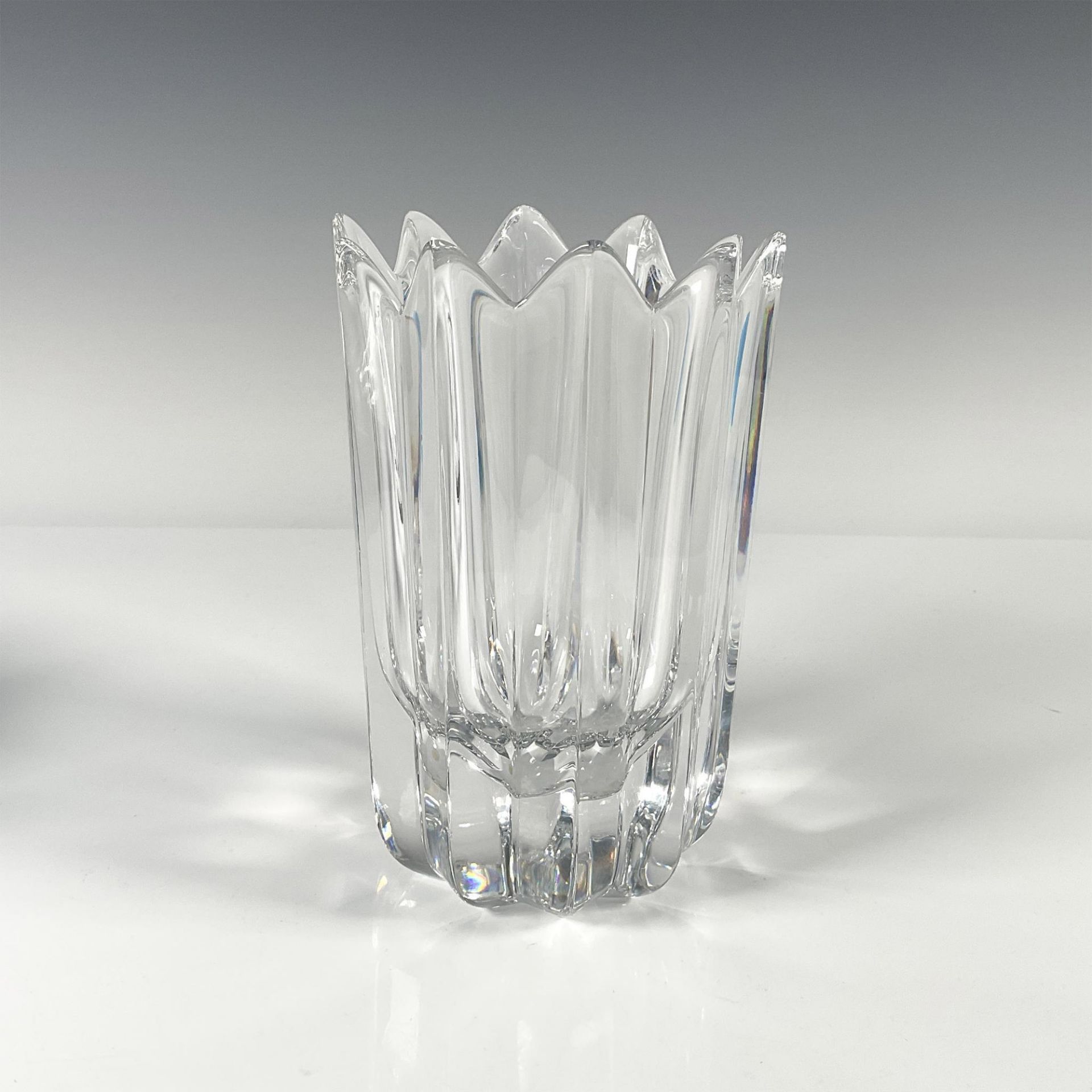 Orrefors Crystal Fleur Vase - Image 2 of 3