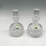 2pc Waterford Crystal Scent Bottles