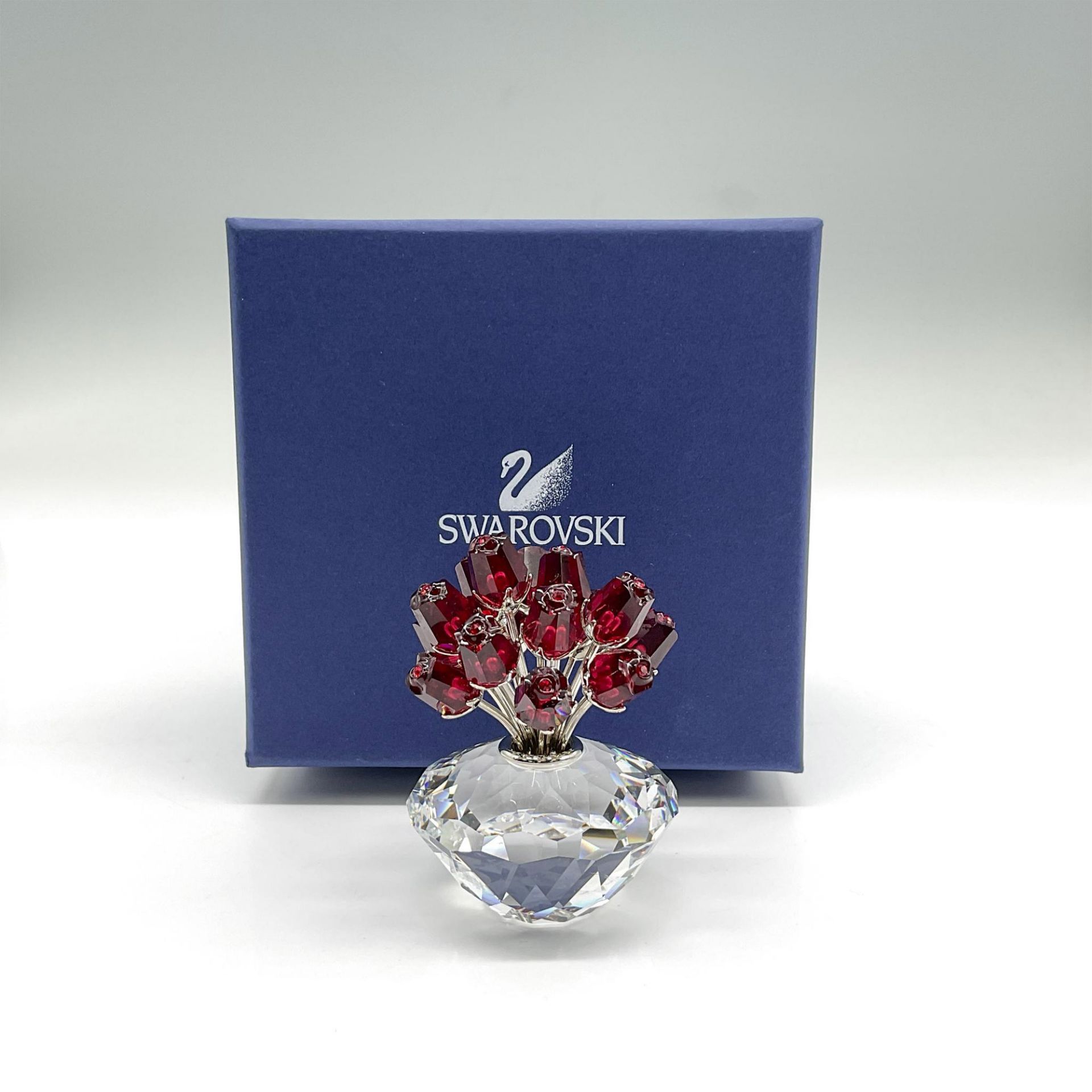 Swarovski Crystal Figurine, Red Roses, Rhodium Stems - Bild 4 aus 4