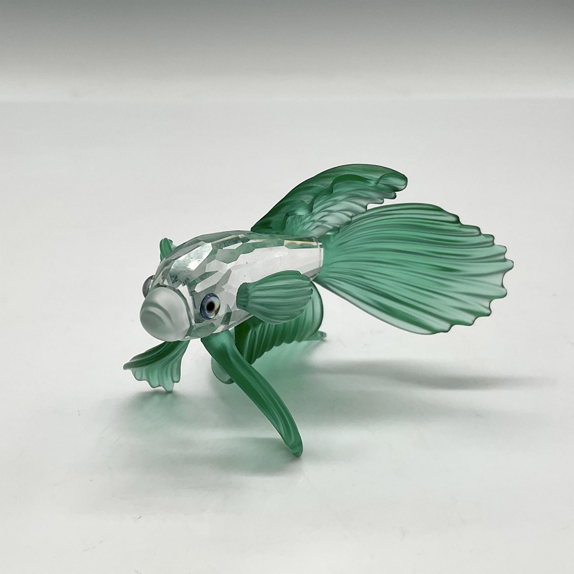Swarovski Crystal Figurine, Siamese Fighting Fish Green