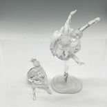 2pc Swarovski Crystal Figurines, Ballerinas