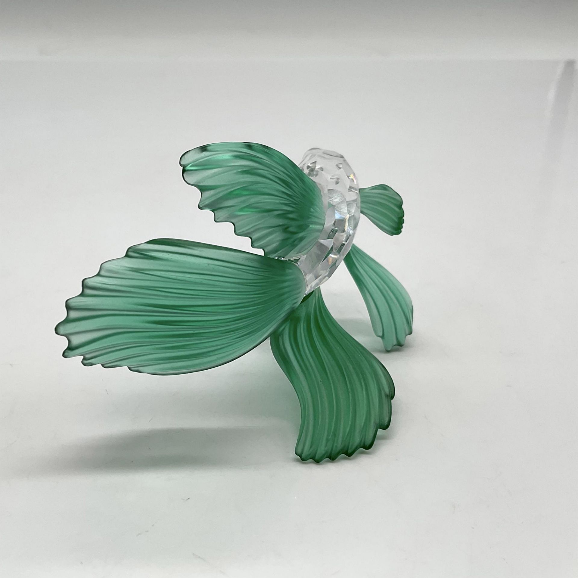 Swarovski Crystal Figurine, Siamese Fighting Fish Green - Image 2 of 3