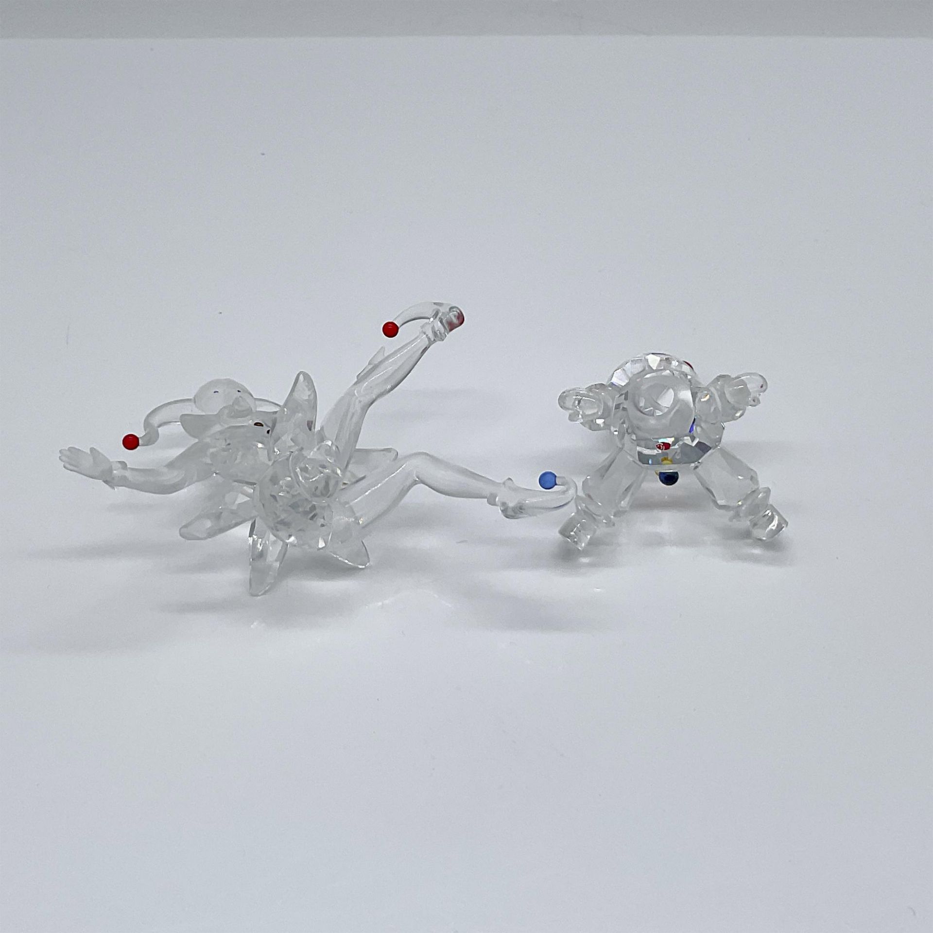 2pc Swarovski Crystal Figurines, Jester and Puppet - Bild 3 aus 3