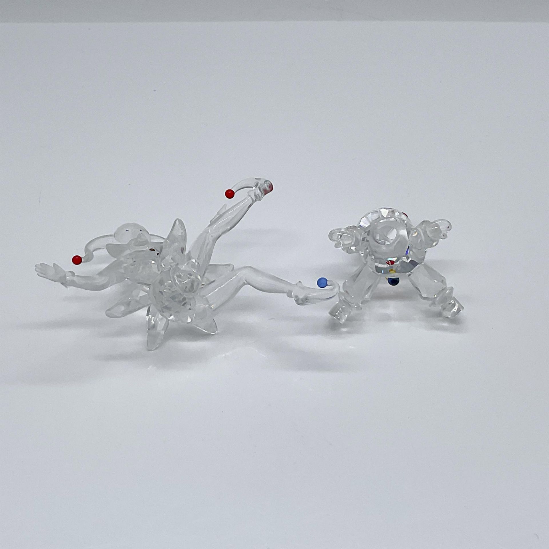 2pc Swarovski Crystal Figurines, Jester and Puppet - Image 3 of 3