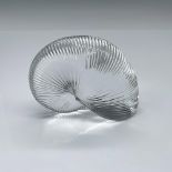 Baccarat Crystal Nautilus Shell Paperweight