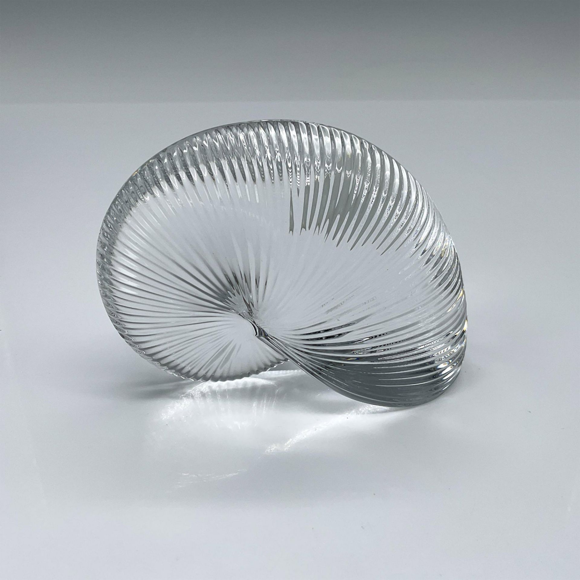 Baccarat Crystal Nautilus Shell Paperweight