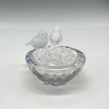 Swarovski Crystal Figurine, Bird Bath with Crystals