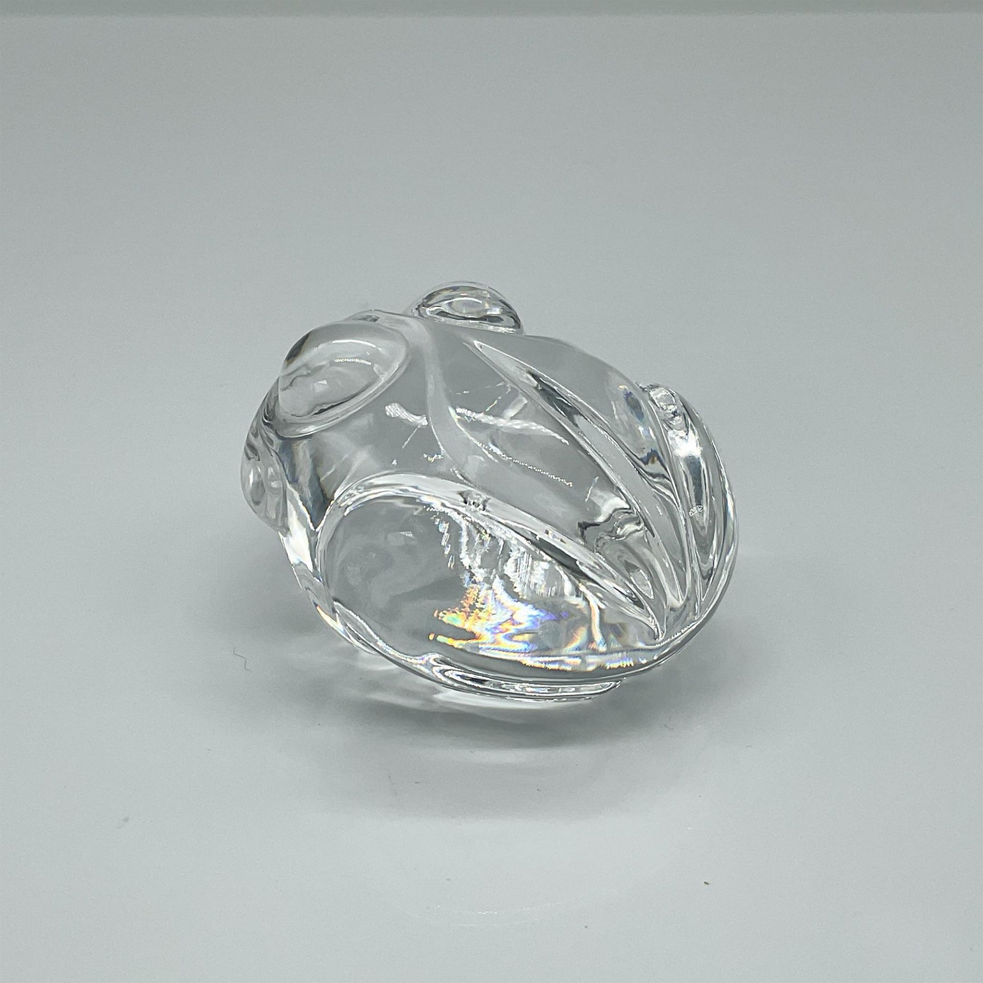 Steuben Glass Crystal Animal Hand Cooler, Frog - Image 2 of 3