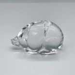 Steuben Glass Crystal Pig Hand Cooler