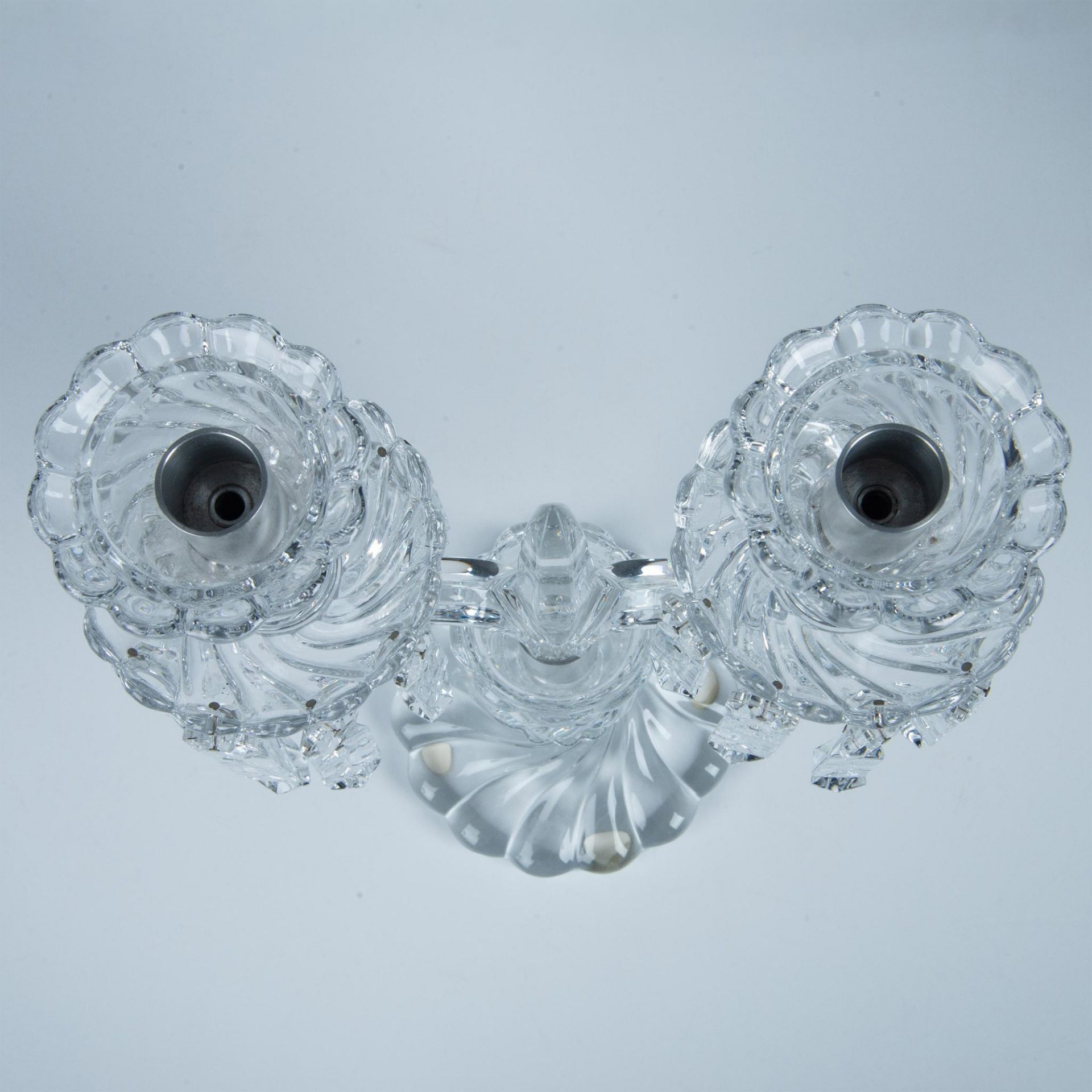 Baccarat Crystal Candelabra, Bambous Swirl - Image 5 of 5