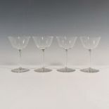 4pc Baccarat Crystal Cordial Glasses