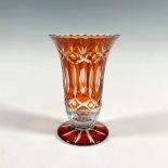 Bohemian Glass Topaz Goblet