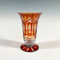 Bohemian Glass Topaz Goblet