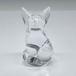 Steuben Glass Crystal Fox Hand Cooler