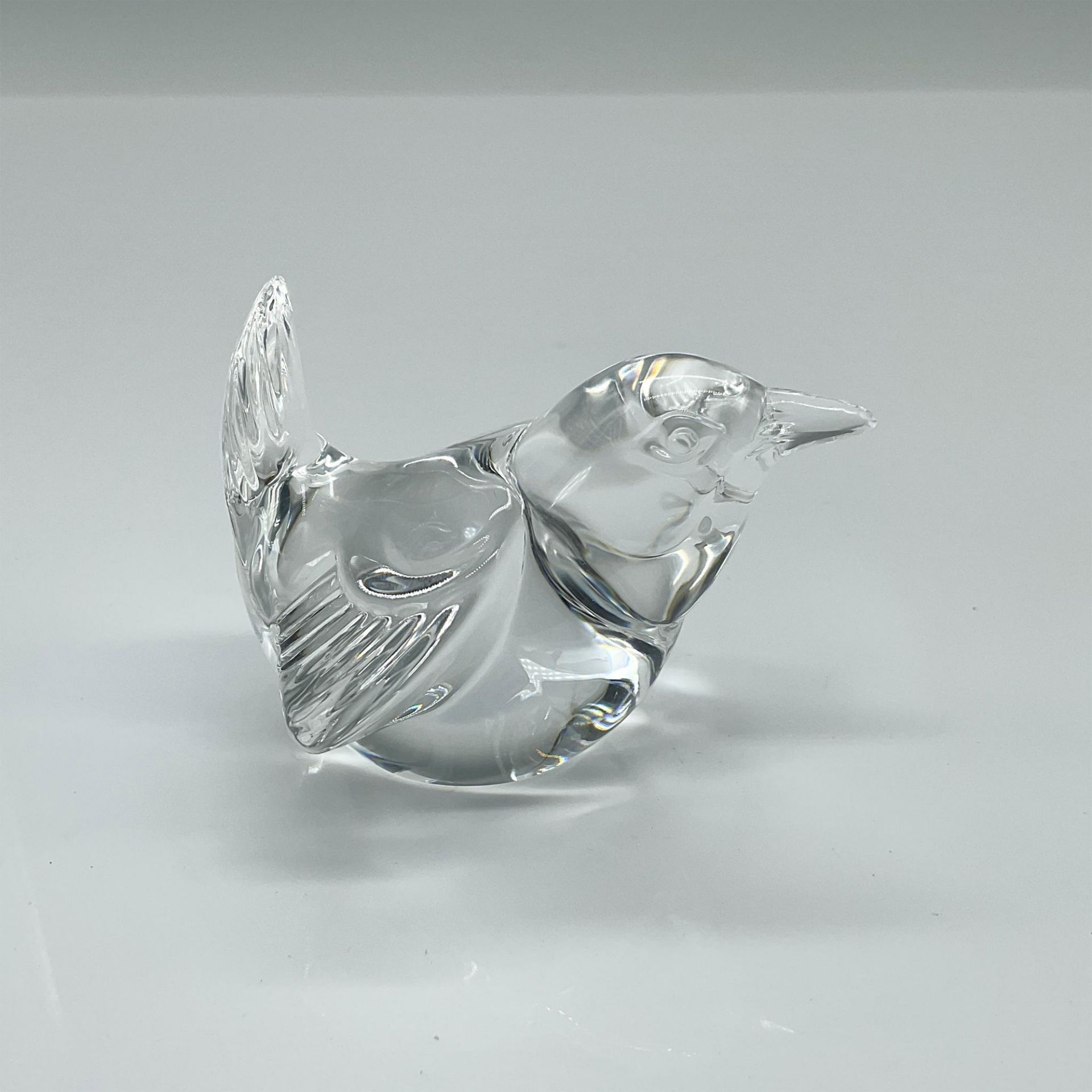 Steuben Glass Crystal Paperweight, Wren Bird - Bild 2 aus 3
