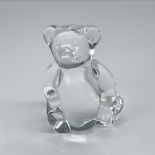 Steuben Glass Crystal Teddy Bear Hand Cooler